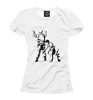 Женская футболка Banksy