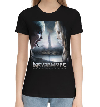 Хлопковая футболка для девочек Nevermore