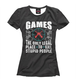 Женская футболка Gamer