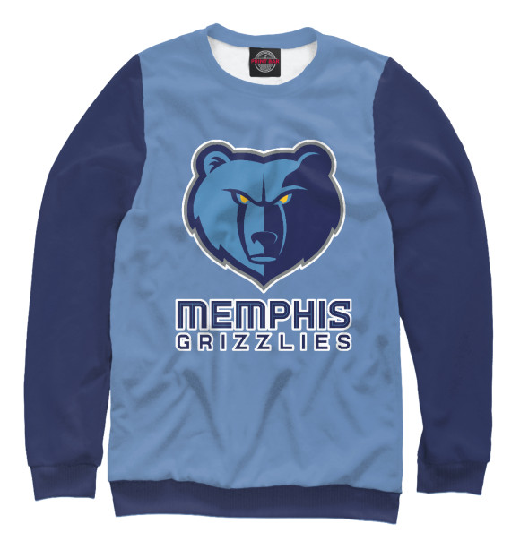 Мужской свитшот с изображением Memphis Grizzlies цвета Белый