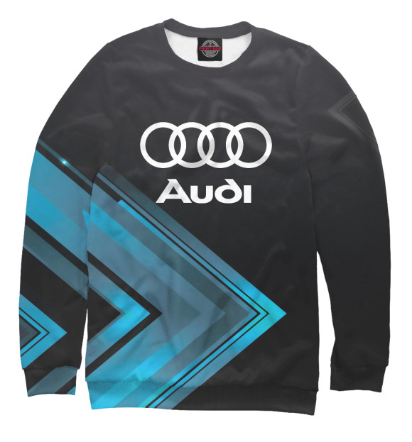 Мужской свитшот с изображением Audi цвета Белый