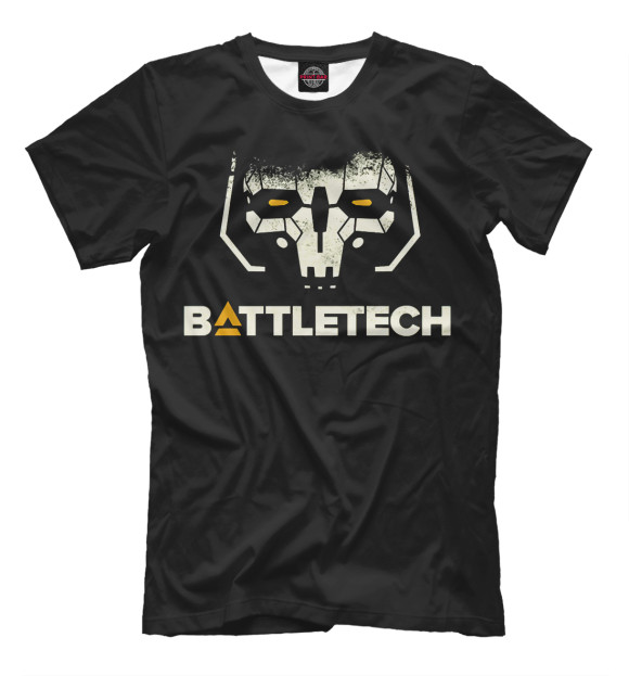 Мужская футболка с изображением BattleTech цвета Белый