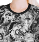Женская футболка Ахегао с щупальцами