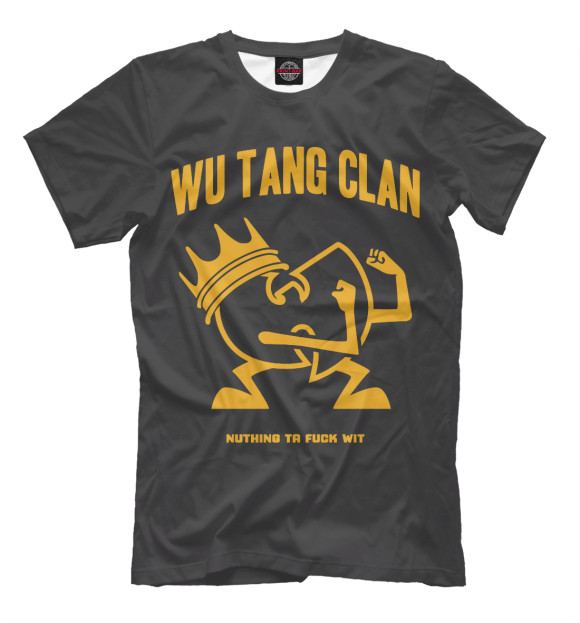 Мужская футболка с изображением Wu-Tang Clan цвета Темно-красный