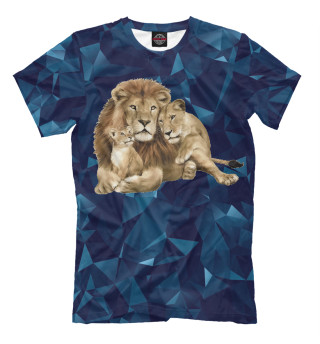 Мужская футболка Lion Family