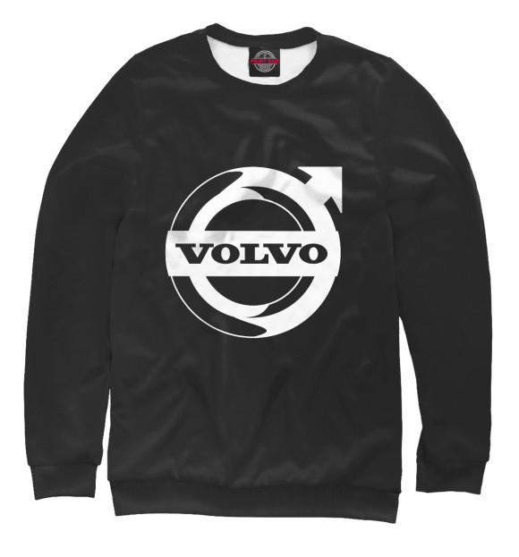 Свитшот для мальчиков с изображением Volvo цвета Белый