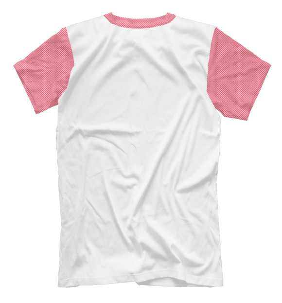 Мужская футболка с изображением Dar'ya-pink цвета Белый