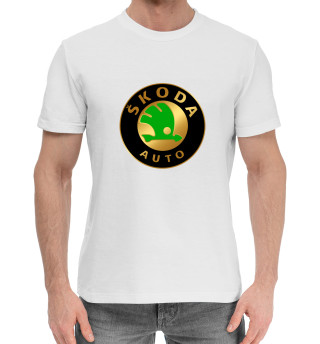 Хлопковая футболка для мальчиков Skoda Gold
