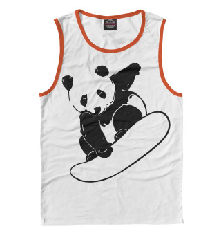 Майка для мальчика Panda Snowboarder