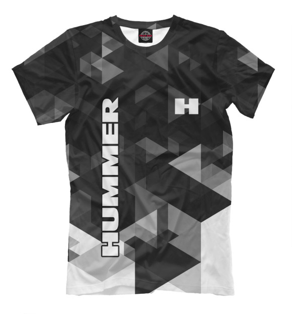Мужская футболка с изображением HUMMER цвета Черный
