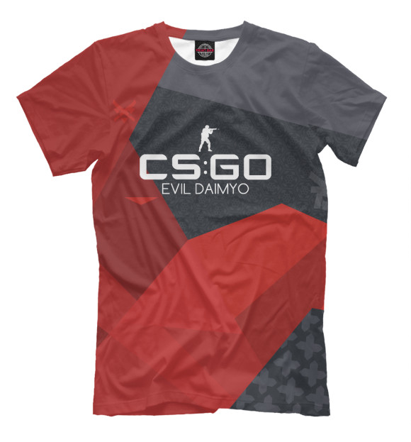 Мужская футболка с изображением CS:GO / Evil Daimyo цвета Светло-коричневый