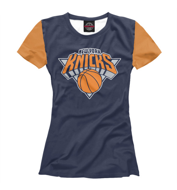 Женская футболка с изображением New York Knicks цвета Белый