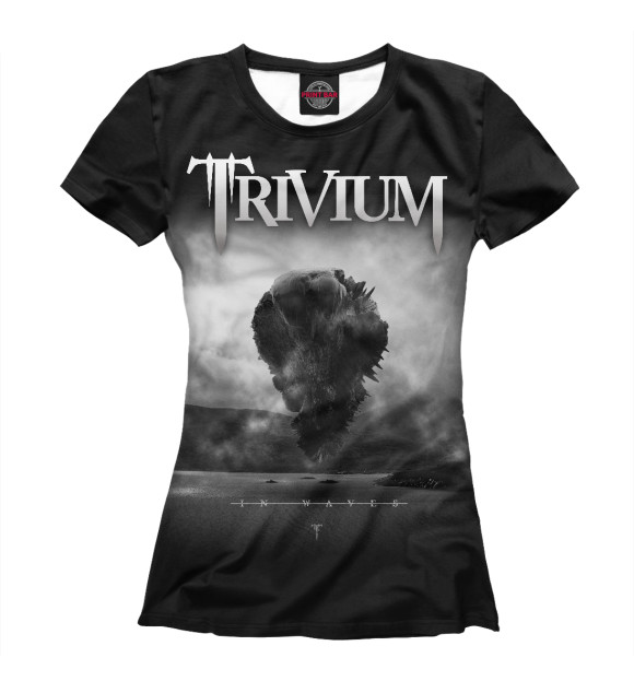 Женская футболка с изображением Trivium цвета Белый