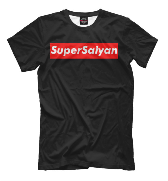 Футболка для мальчиков с изображением Super Saiyan цвета Черный