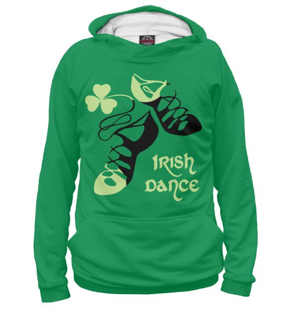 Худи для мальчика с изображением Ireland, Irish dance цвета Белый