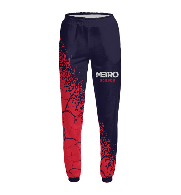 Женские спортивные штаны с изображением Metro Exodus цвета Белый