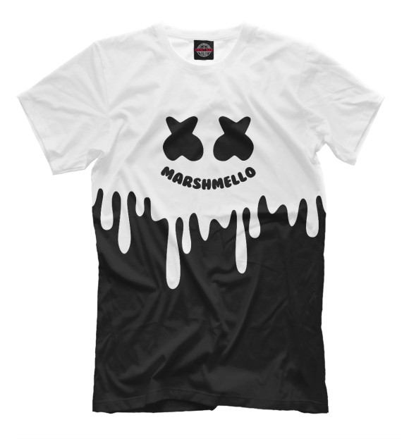 Мужская футболка с изображением Marshmello GANG цвета Черный