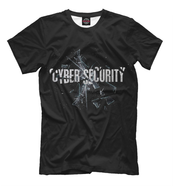Мужская футболка с изображением Информационная безопасность цвета Черный