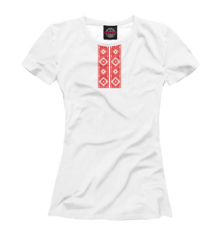 Женская футболка Вышиванка белорусская