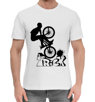 Мужская хлопковая футболка Велосипедист