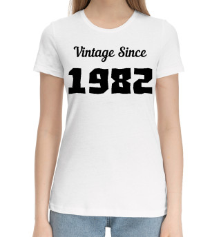 Хлопковая футболка для девочек Vintage Since 1982