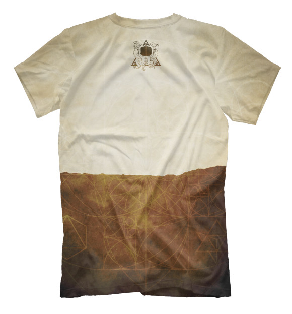 Мужская футболка с изображением Between Earth & Sky (Earth version) цвета Белый