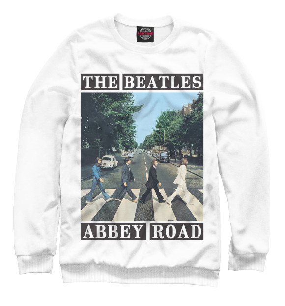 Женский свитшот с изображением The Beatles цвета Белый