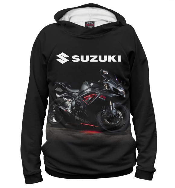 Худи для мальчика с изображением Suzuki GSX цвета Белый