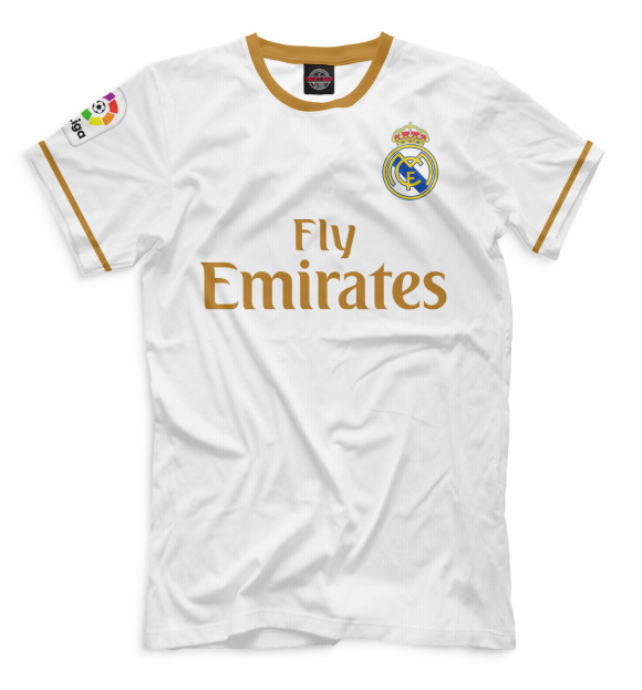 Футболка для мальчиков с изображением Реал Мадрид Форма Домашняя 19/20 цвета Белый