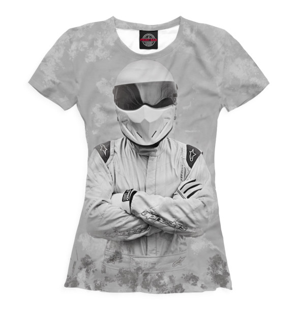Женская футболка с изображением Стиг цвета Белый