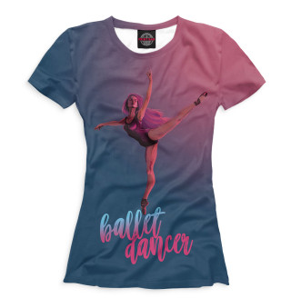 Женская футболка Балет