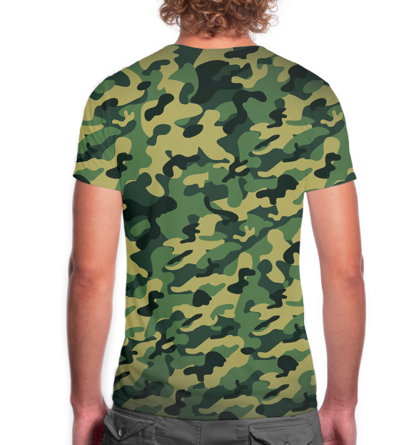 Мужская футболка с изображением Военный Игорь цвета Белый
