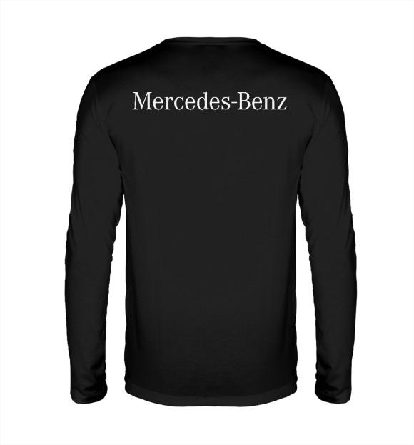 Мужской лонгслив с изображением Mersedes-Benz AMG цвета Белый