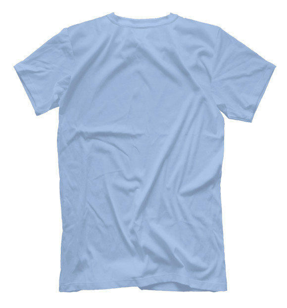 Мужская футболка с изображением Трицератопс цвета Белый