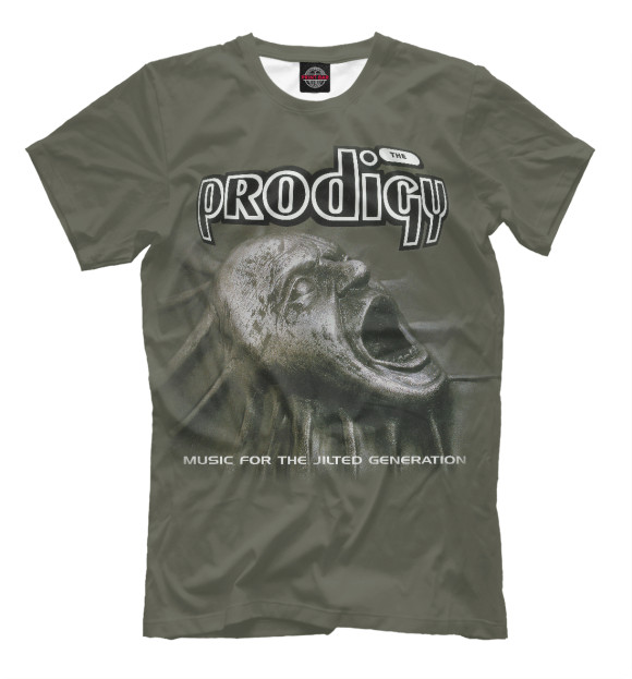 Мужская футболка с изображением The Prodigy Music for the jilted generation цвета Серый