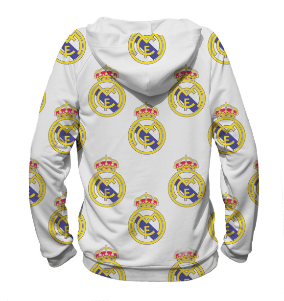Мужское худи с изображением Real Madrid цвета Белый