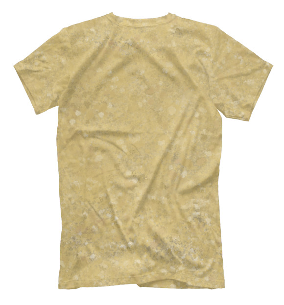 Мужская футболка с изображением Рыба-ископаемое, открытая в камне цвета Белый