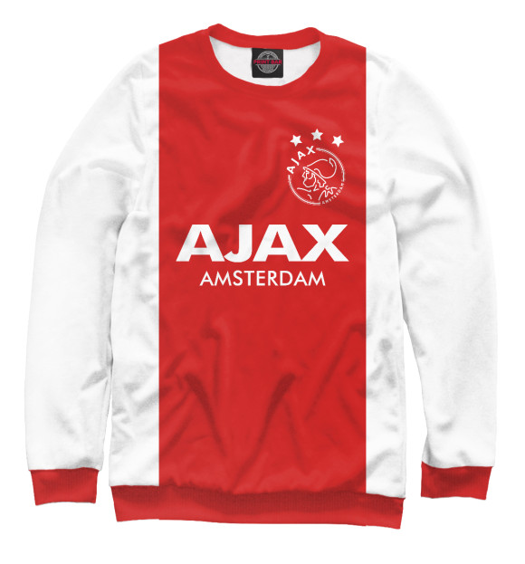 Свитшот для мальчиков с изображением Аякс Амстердам цвета Белый