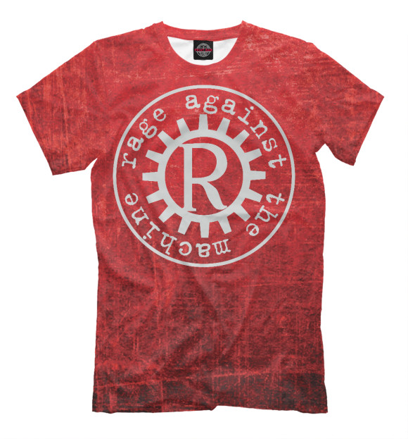 Мужская футболка с изображением Rage Against the Machine цвета Светло-коричневый