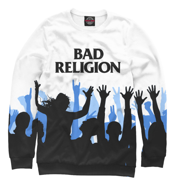 Свитшот для мальчиков с изображением Bad Religion цвета Белый