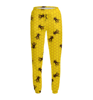 Женские спортивные штаны Пчелы в сотах