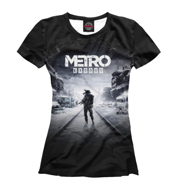 Женская футболка с изображением Metro Exodus цвета Белый