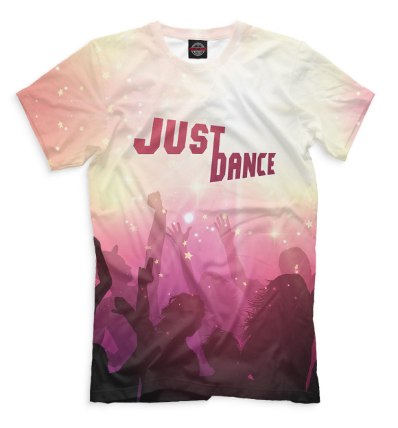 Мужская футболка с изображением Just Dance цвета Молочно-белый