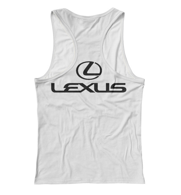 Женская майка-борцовка с изображением Lexus цвета Белый