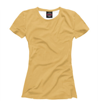 Женская футболка Цвет Охра желтая