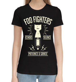 Женская хлопковая футболка Foo Fighters