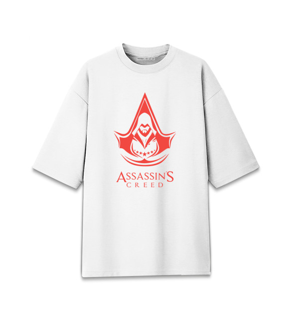 Женская футболка оверсайз с изображением Assassin's Creed цвета Белый