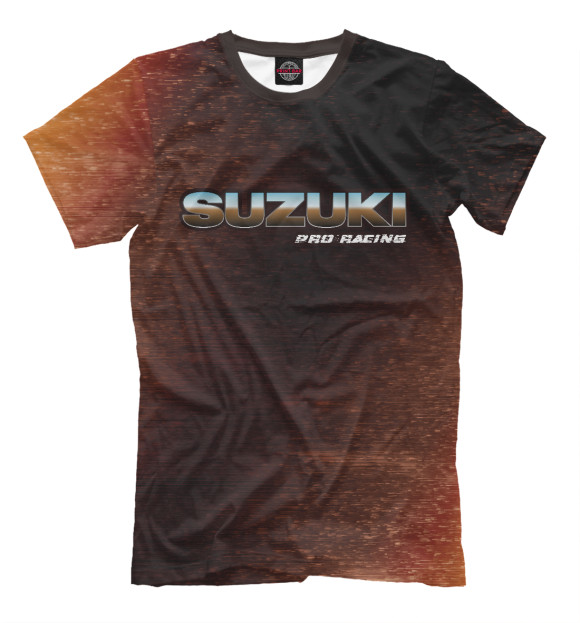 Мужская футболка с изображением Сузуки | Pro Racing цвета Белый