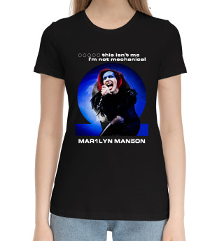 Хлопковая футболка для девочек Marilyn Manson Omega