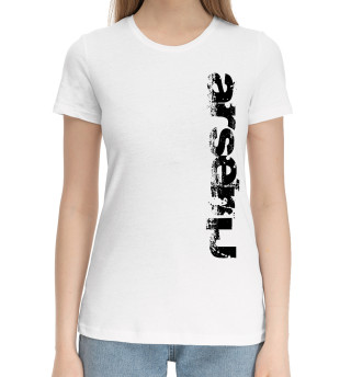 Хлопковая футболка для девочек Арсений (брызги красок)